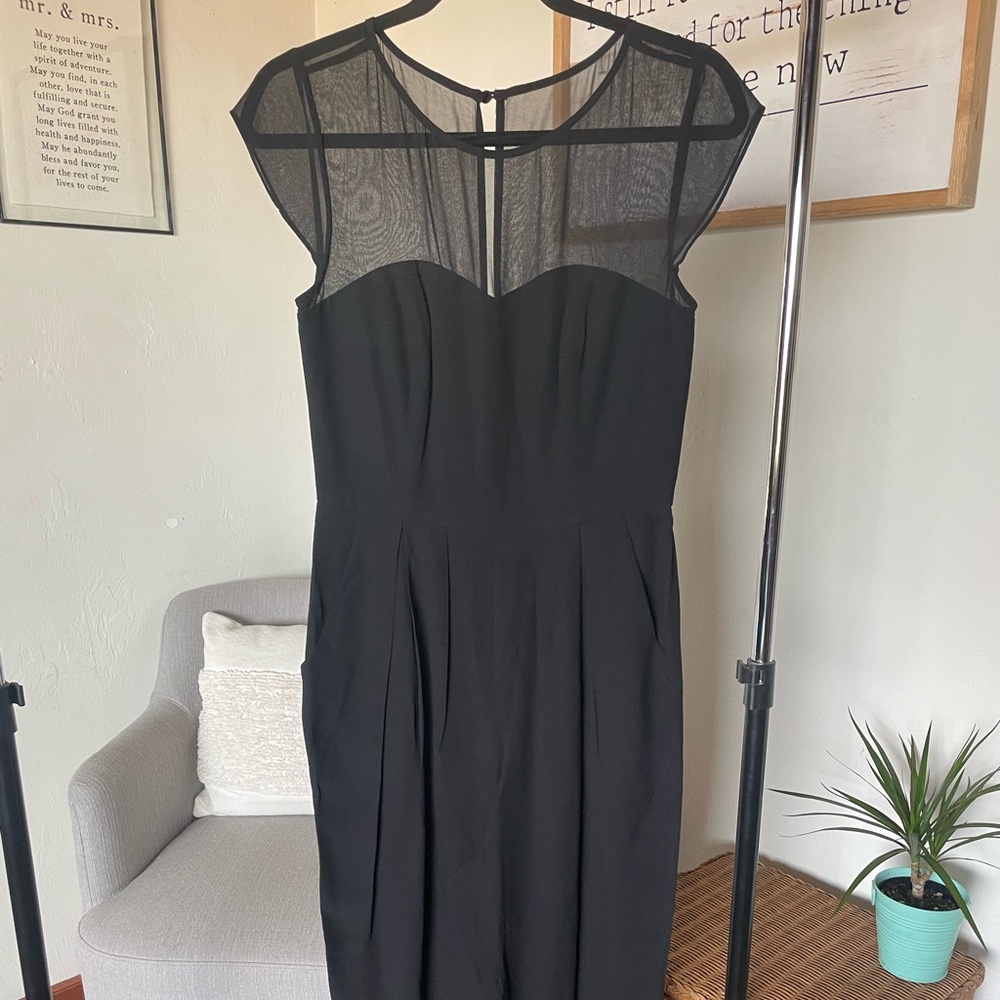 Forever New Sheer Black Jumpsuit